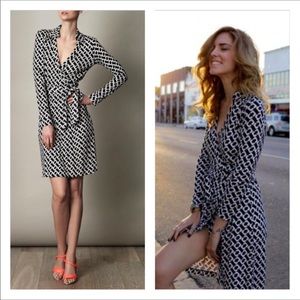 Diane Von Furstenberg Jeanne Two Silk Wrap Dress